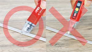 Correct measurement method 